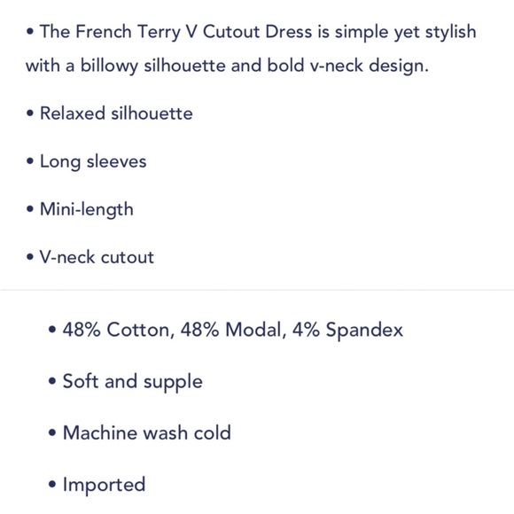 Splendid Black French Terry Cutout Dress NWT B17/32 - Picture 3 of 10